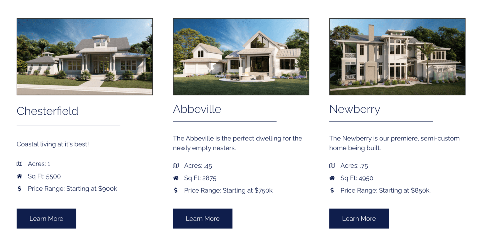 Screenshot of Eclipse's portfolio page